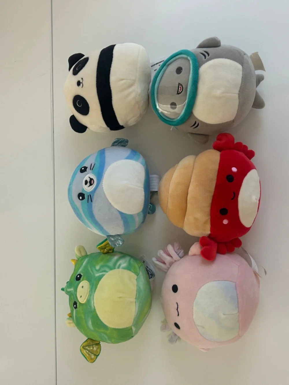 Plush Ocean Friends Assorted Small Pet Toys - Multi-Color